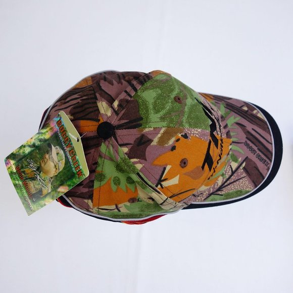 Boggy Creek TNi Embroidered Flames Strapback Camo Baseball Cap Hat - Picture 3 of 9